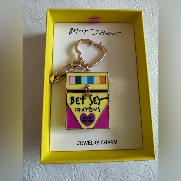 Betsey Johnson Accessories - Betsey Johnson box of crayons keychain